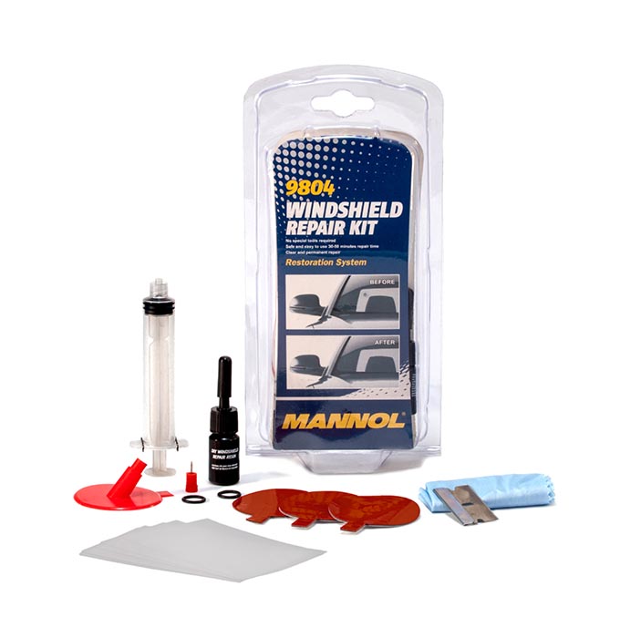 Скоро в продаже набор  позволяющий восстановить лобовое стекло( MANNOL 9804 Windshield Repair Kit)