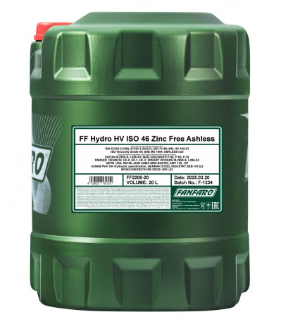 FANFARO 2206 HYDRO HV ISO 46 ZINC FREE