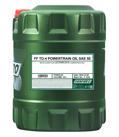 FANFARO 2603 TO-4 Powertrain Oil SAE 50