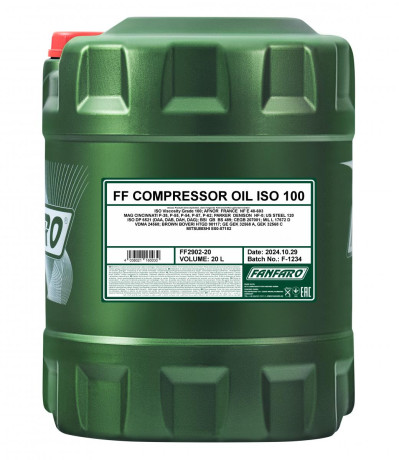 FANFARO 2902 COMPRESSOR OIL ISO 100